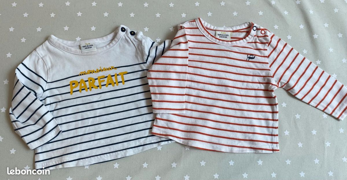 Lot de 10 vêtements taille 3mois (image 4)