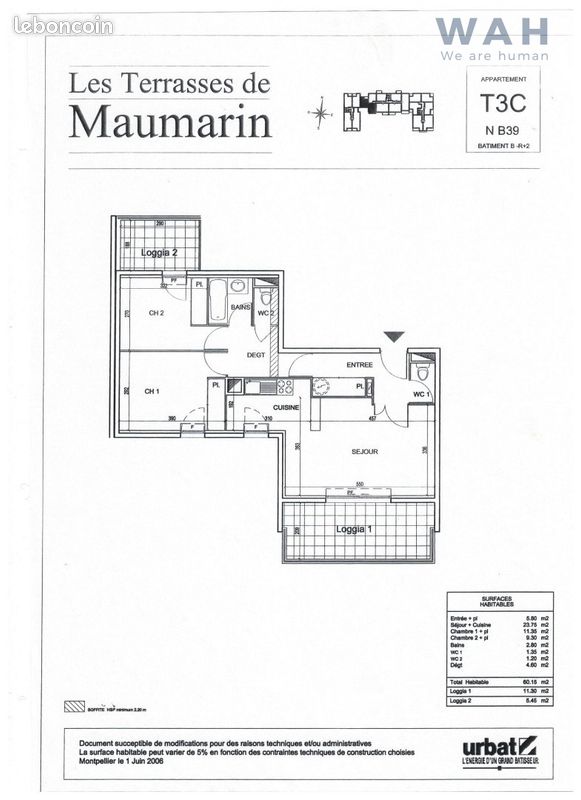 Appartement 3 pièces 60 m² (image 15)