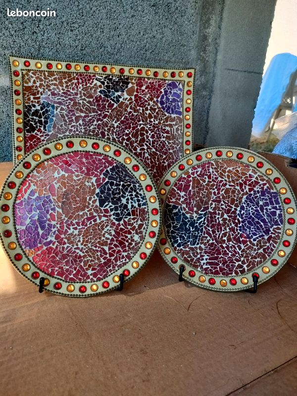 Assiettes de décoration, coupe à fruits, vide poche (image 1)