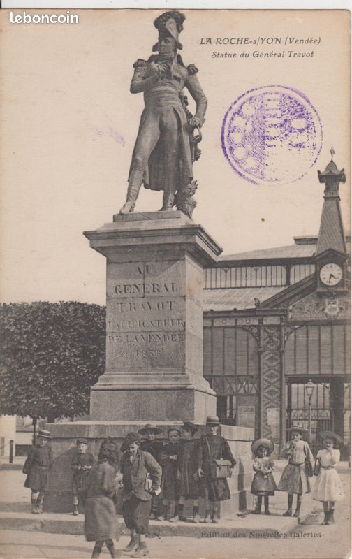 France, Le Grand Lieu Vintage print. Tirage citrate 8x12 Circa 1900