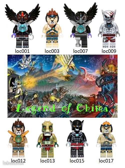 Lot de 95 figurines Lego "Legend of Chima" (image 1)