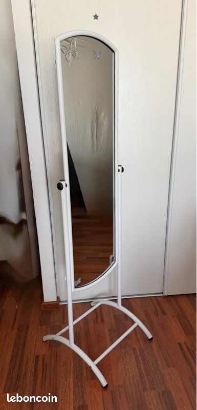 Miroir psyché blanc (image 1)