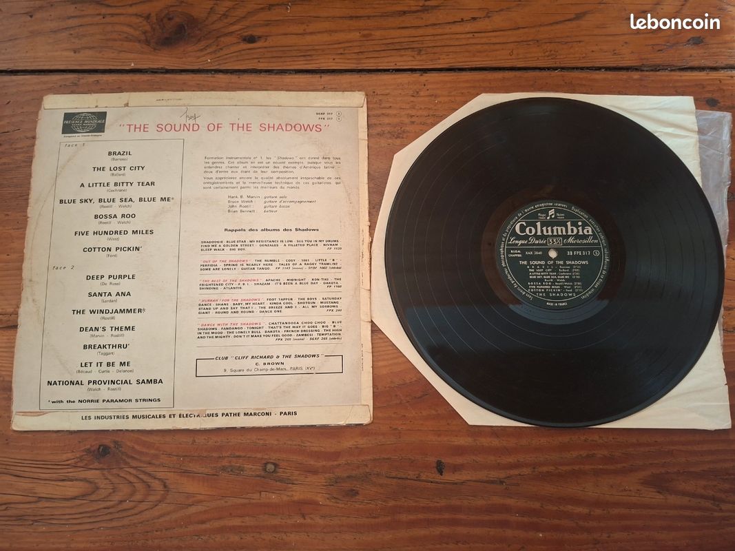 Vinyle 33 tours : The Sound Of THE SHADOWS (image 2)