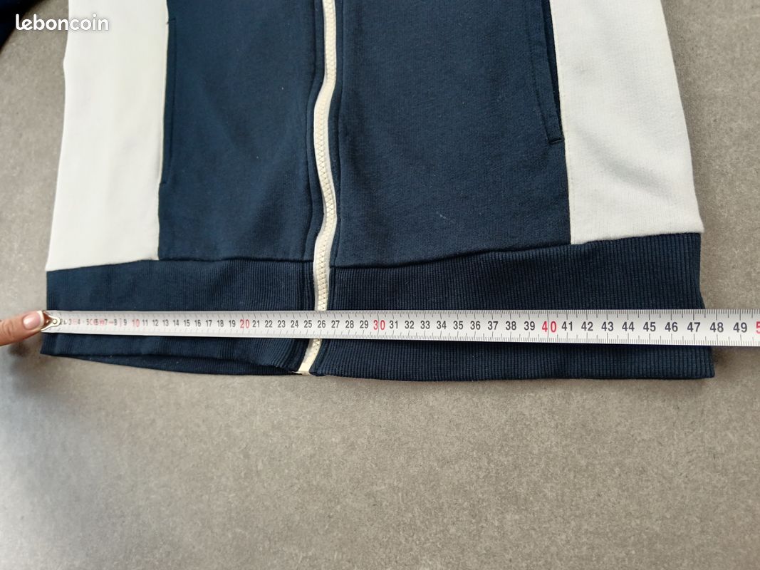Tommy Hilfiger | cardigan gilet street sport full zip taille M 38 woman waistcoat | bleu #THPF195 (image 8)