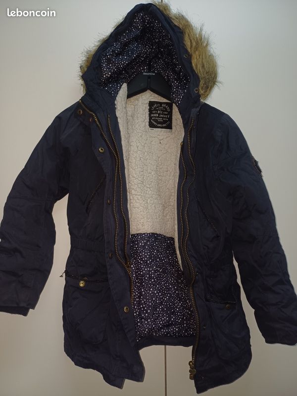 Manteau parka 2-en-1 marine et doudoune Ikks fille 10 ans