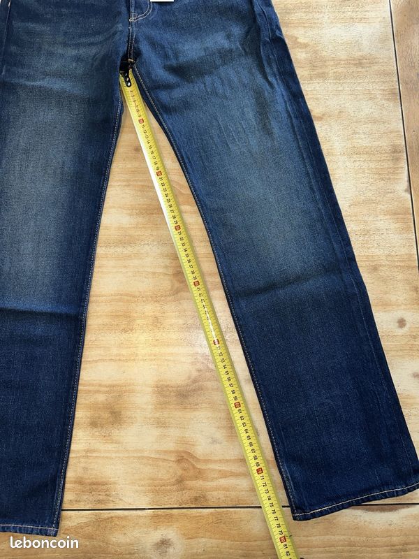 Jean Levi’s 501 Original Homme W32 L32 Bleu Stretch – Neuf avec Étiquettes (image 5)