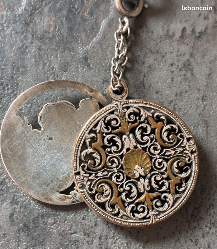 ANCIEN COLLIER ORNÉ d'argent et de marcassite Art Nouveau EUR 250,00 - FR