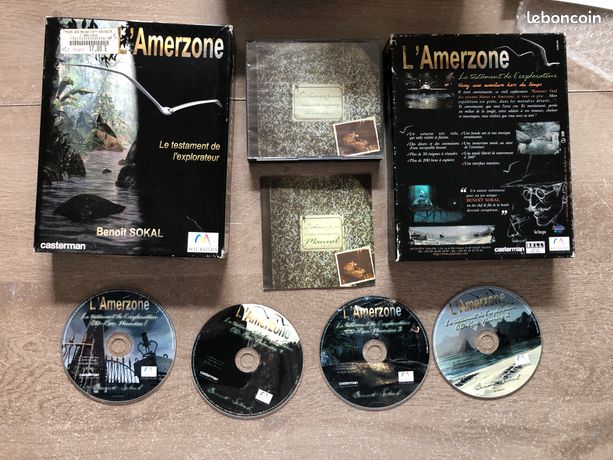 Jeu L'Amerzone PC – Big Box Carton Française – Bon état, Manuel Et Boîte D'origine