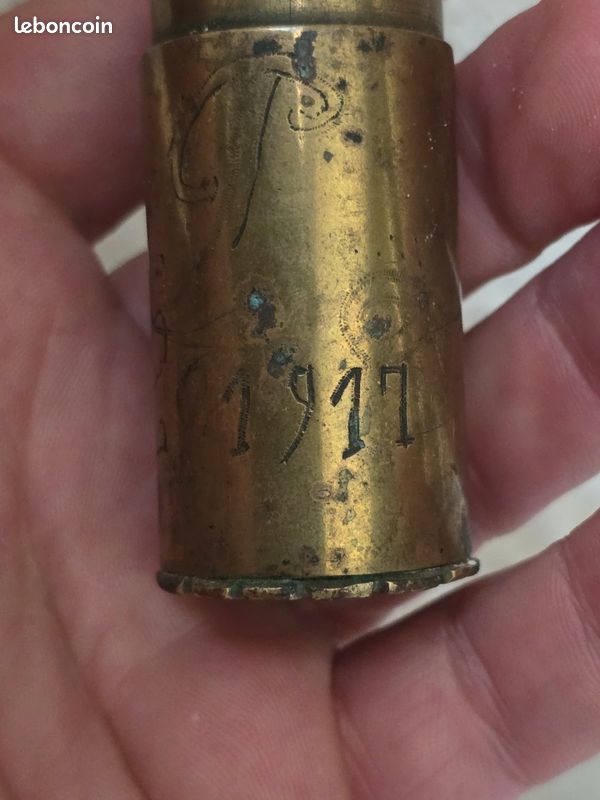 Magnifique briquet de poilus art des tranchées 1917 (image 10)