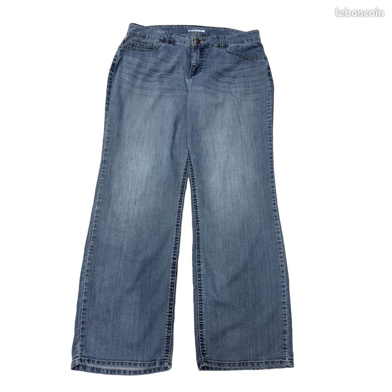 Lee Riders 31 Jean Bleue Droit à Taille Haute Femme Taille