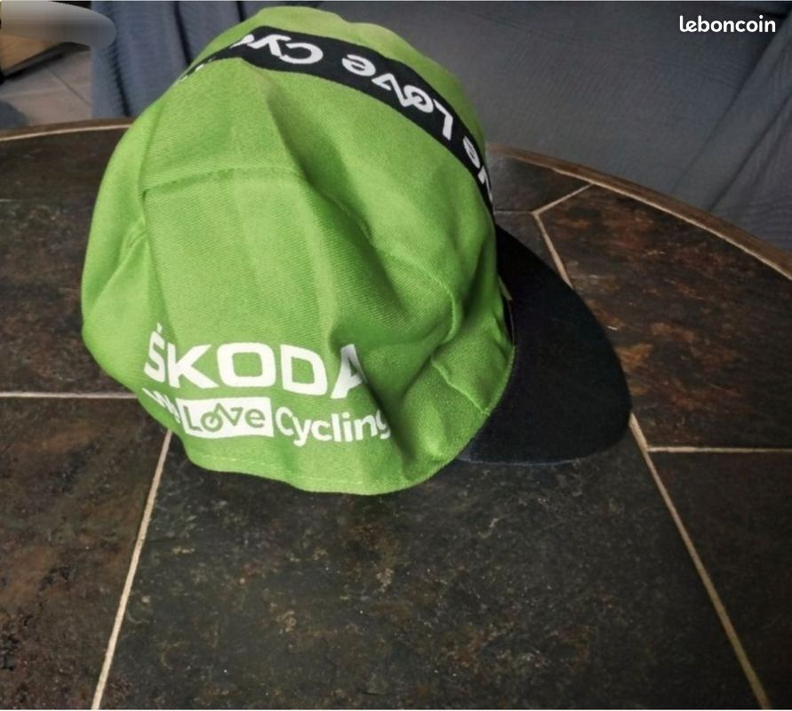 Casquette Cycliste Tour De France Skoda – Verte, Taille Unique – Occasion état Normal