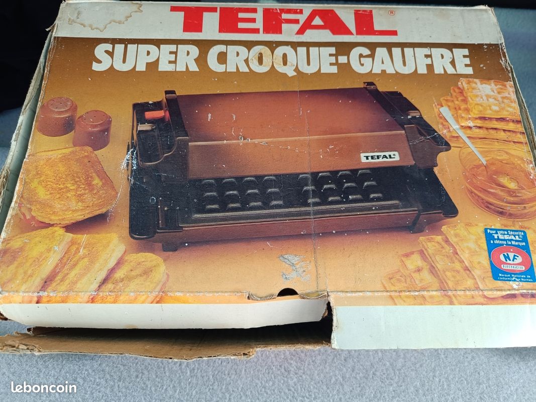 Appareil super croque gaufre Tefal vintage (image 1)