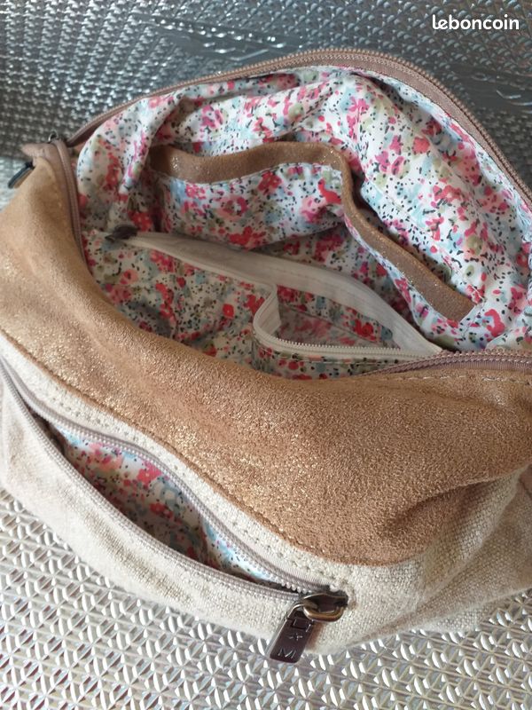Sac à main mode en toile, réglable, nombreuses poches (image 4)