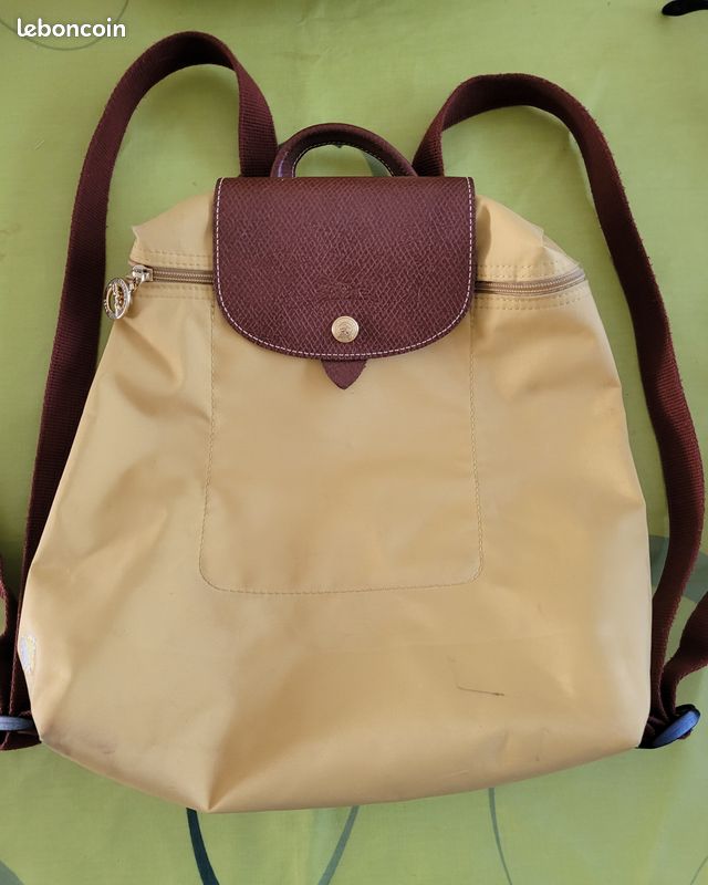 Sac à dos Longchamp – Jaune moutarde et bordeaux (image 6)