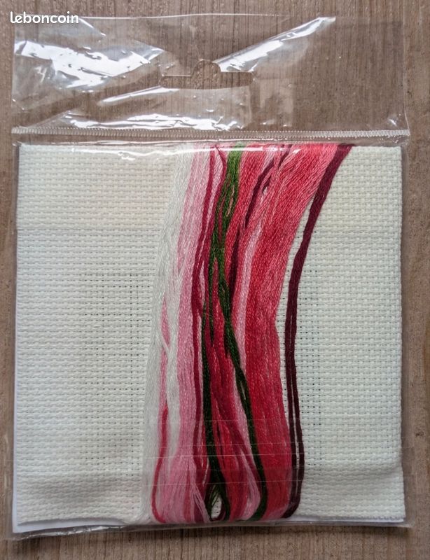 Kit de broderie Rose rose - NEUF (image 6)