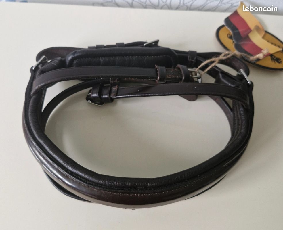 Noseband cuir poney neuf (image 3)