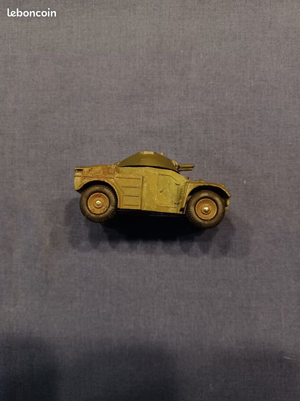 Dinky Toys AML Panhard Mecano France 814 - Vert Militaire 1/43 - Vintage Avec Antennes