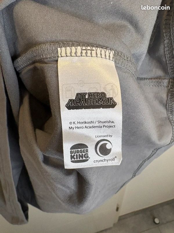 T-shirt Imprimé My Hero Acadamia Burger King Crunchyroll (image 3)