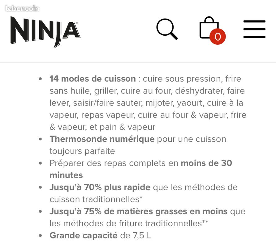 Ninja Foodi Max XL Multicuiseur AirFryer MAX OL750EU (image 3)
