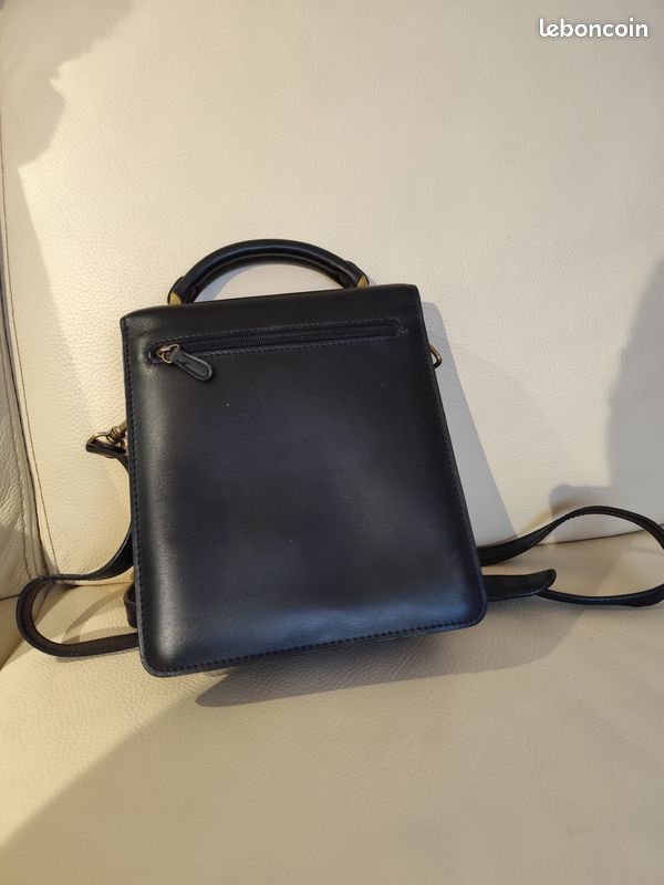 Sacoche bandoullière cuir véritable (image 2)