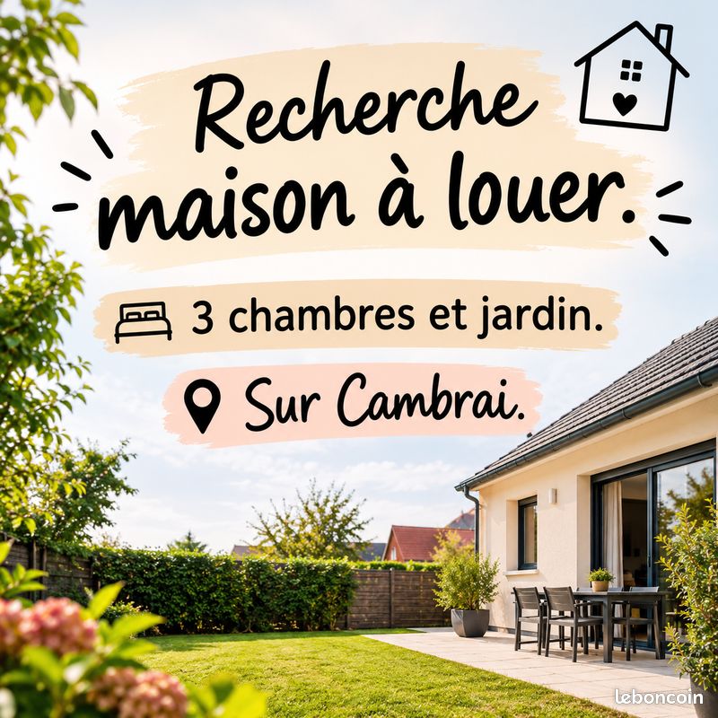 Maison 4 pièces 90 m² · à Cambrai · 90 m² · 850 €/mois