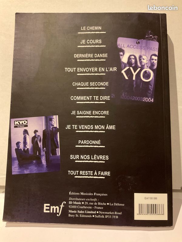 Livre KYO Le Chemin (image 2)