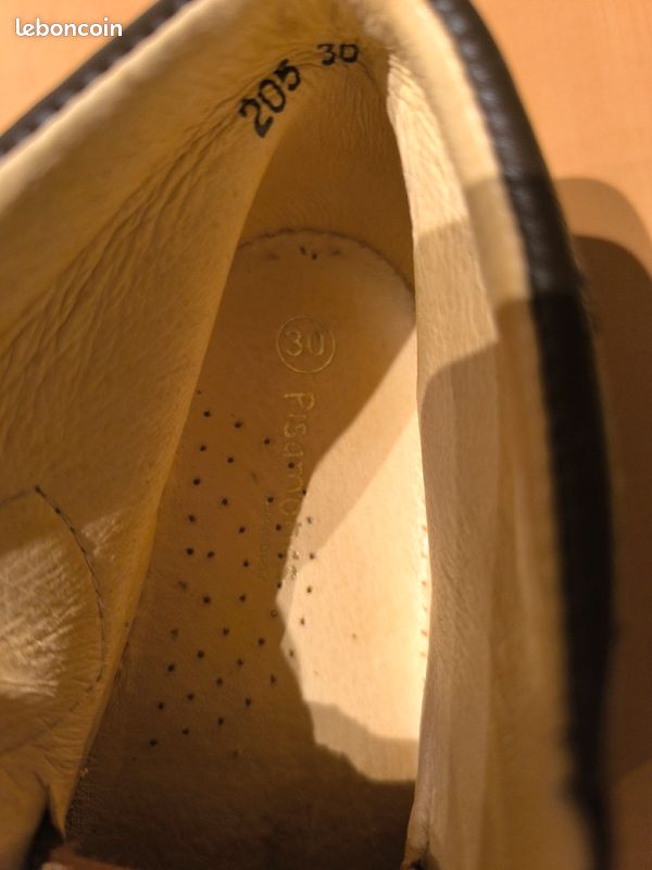 Bottines enfants taille 30, en cuir, marque Pisamonas (image 2)