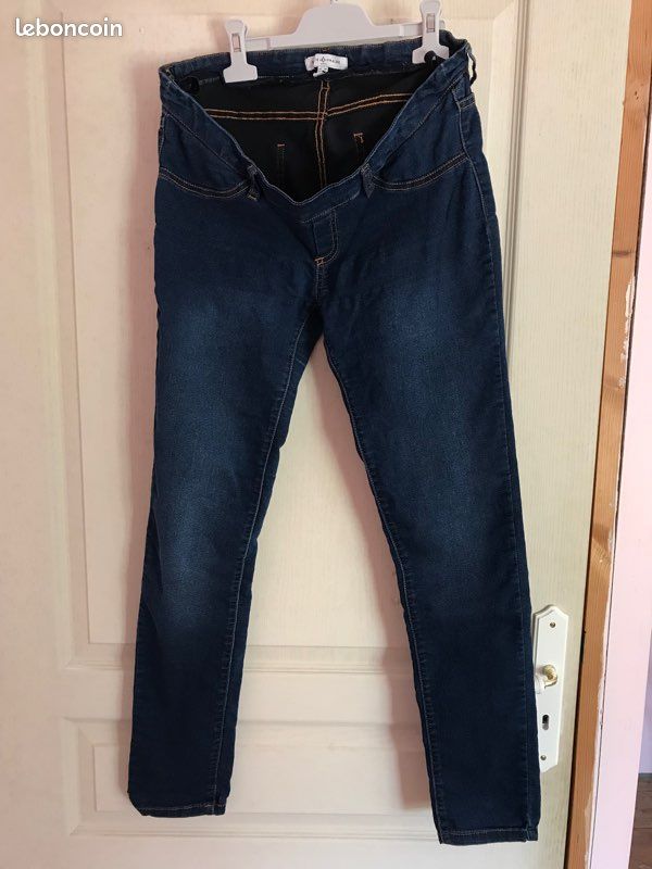 Jeans grossesse « Envie de Fraise » T38 (image 1)
