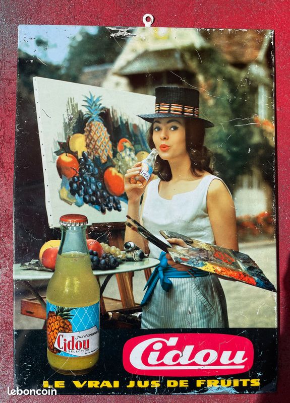 Tôle publicitaire lithographiée fin XIXème