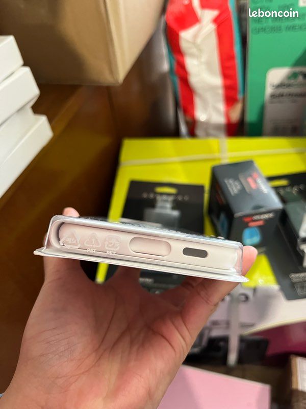 Etui Samsung Smart Clear View Cover Gris Clair Galaxy S21+ (image 3)