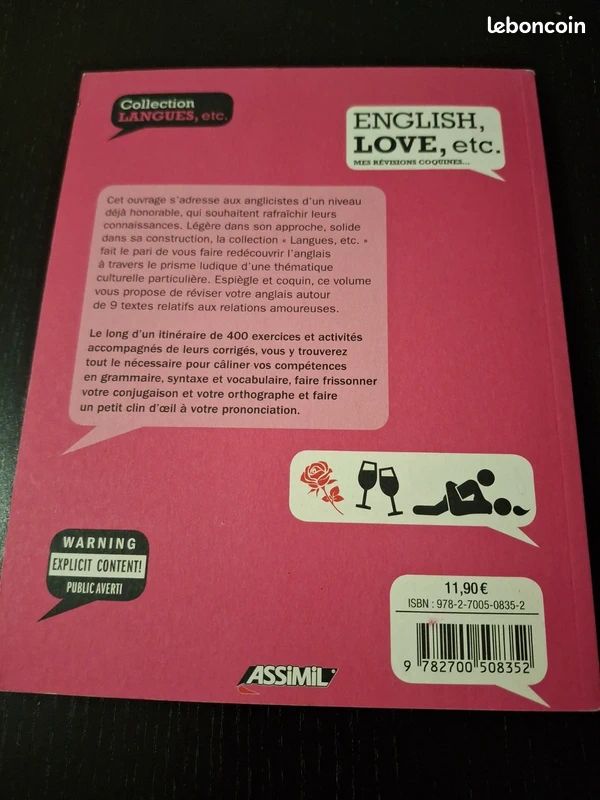 Livre English, love, etc (image 2)