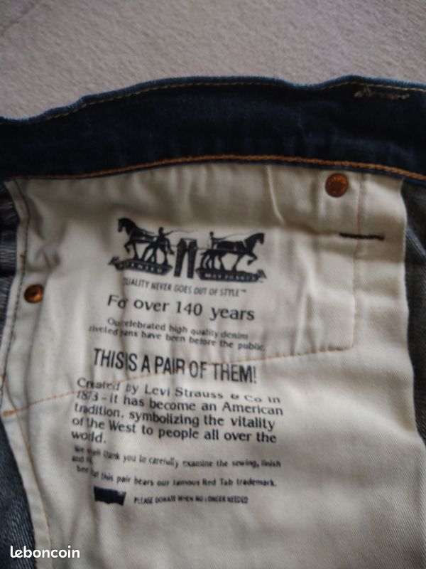 Jean Homme LEVI STRAUSS 511 W36 L34 coupe regular (image 5)