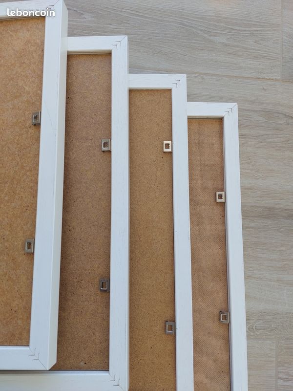 4 cadres bois laqué blanc 445x335 mm (image 5)