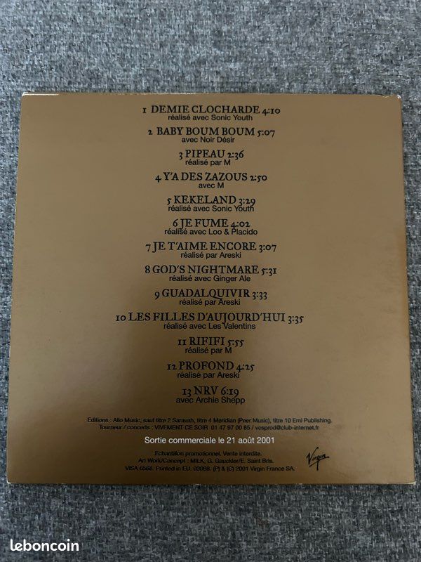 Brigitte FONTAINE cd album kekeland promo (collector) (image 2)