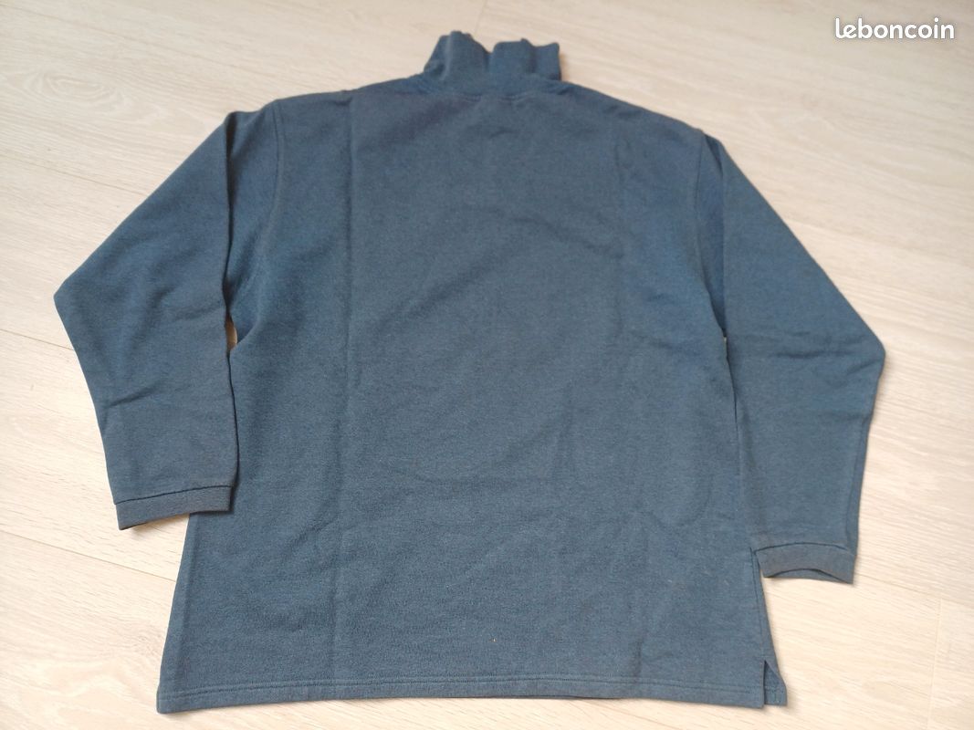 Sweat bleu col camionneur Décathlon XL Vêtements
