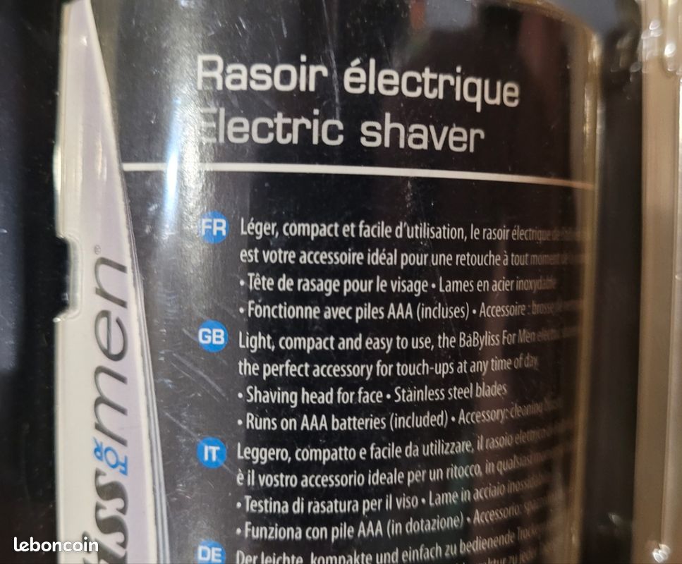 Rasoir électrique BaByliss for Men- NEUF (image 3)