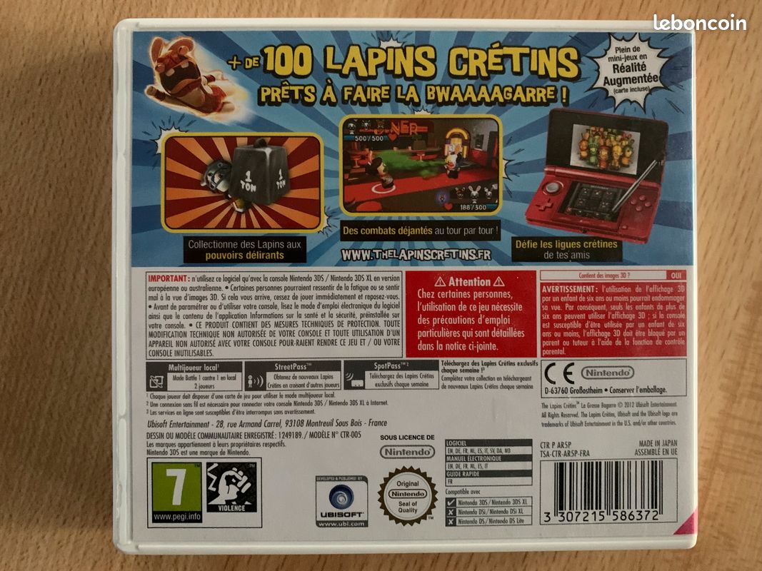 Nintendo 3DS the lapin cretins la grosse bagarre (image 2)