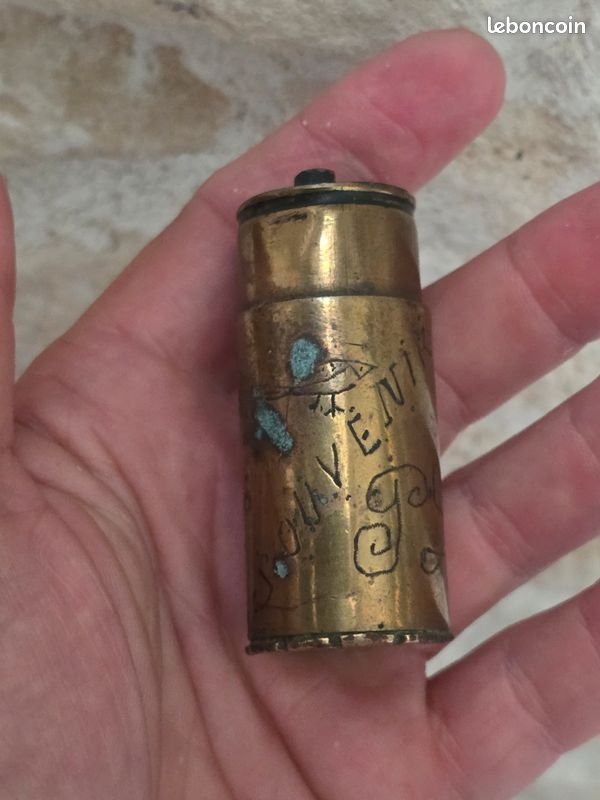 Magnifique briquet de poilus art des tranchées 1917 (image 3)