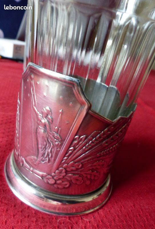 1967 Porte-verres pour le thé , Conquête de l'espace sovietique, Kremlin urss 1960-1970 russe russie podstakannik подстаканник (image 12)