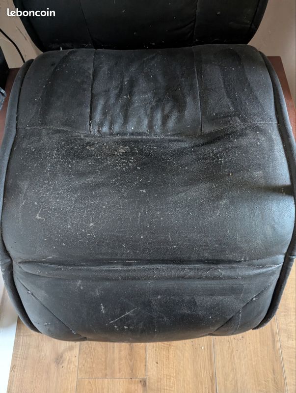 Fauteuil relax électrique en tissu texturé vert TASEMO
