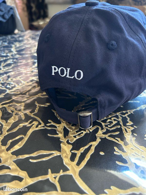 Casquette Ralph Lauren bleu marine neuve avec étiquette - Taille unique (image 3)