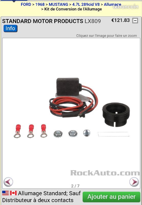 LOTUS CORTINA ACCUSPARK allumage électronique Lucas 25d4 EUR 47,14