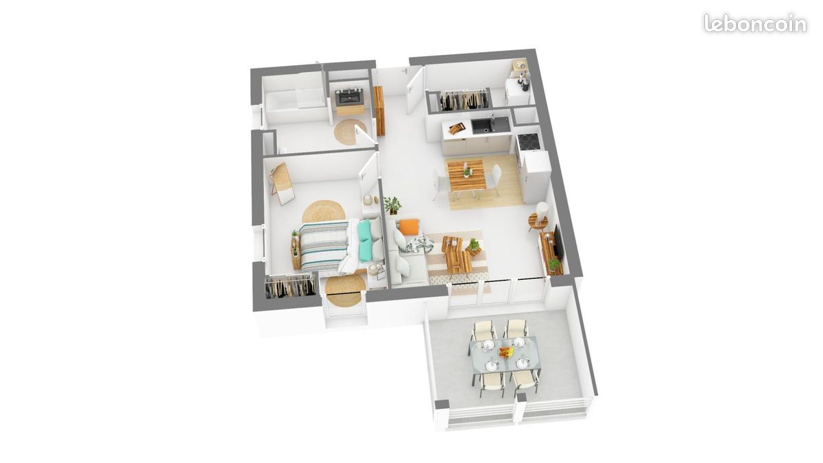 Appartement 2 pièces 48 m² · à Saint-Paul-lès-Dax · 48 m² · 653 €/mois