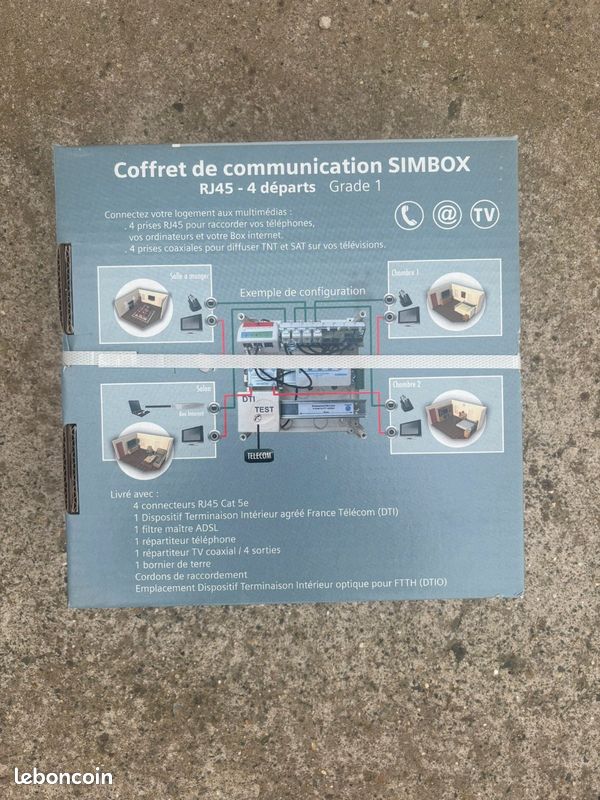 Coffret de communication grade 1 8 Rj45 (image 2)
