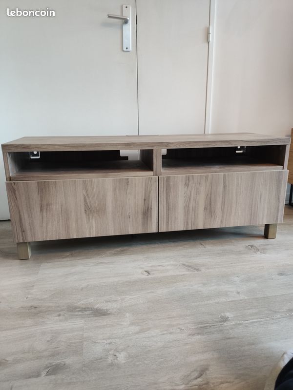 Meuble TV Ikea Besta - Effet Bois (image 1)