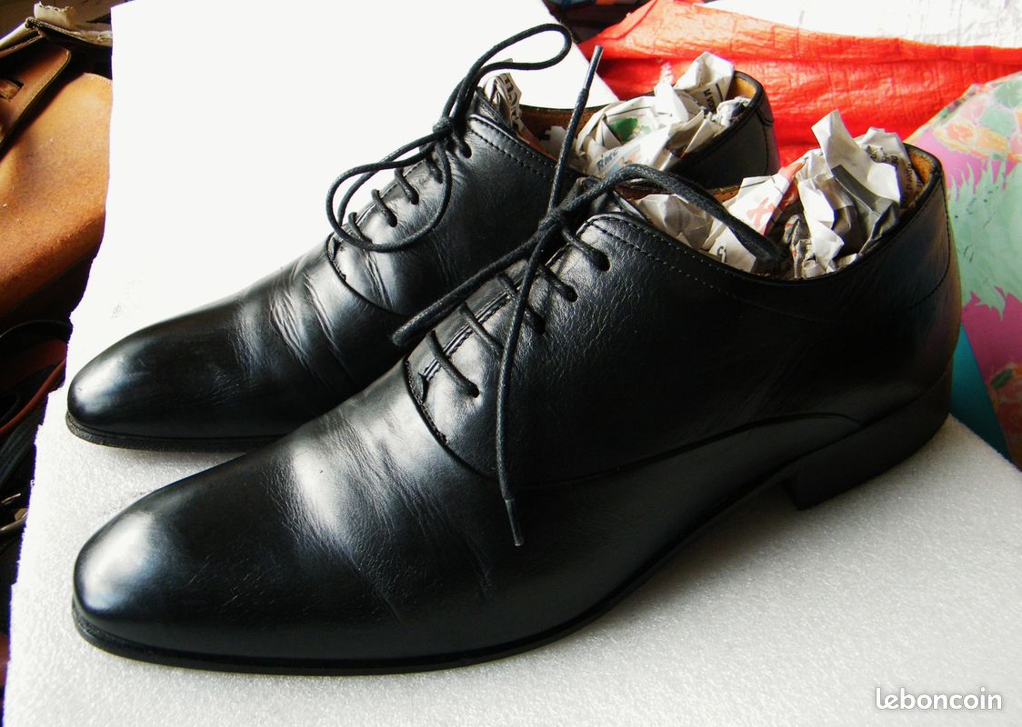 Chaussures Pour Hommes Formel Pointu Noir Rouge Blanc Cuir Verni