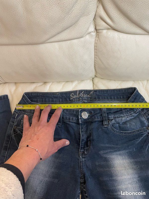 Jeans sublevel bleu taille 38 (image 5)
