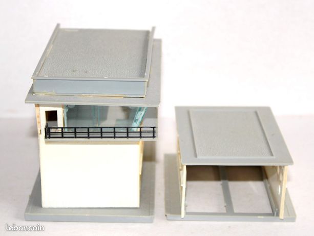 Maquette Station Cabine Sémaphorique JEP – Poste D’aiguillage N°4 électrifié, Vintage