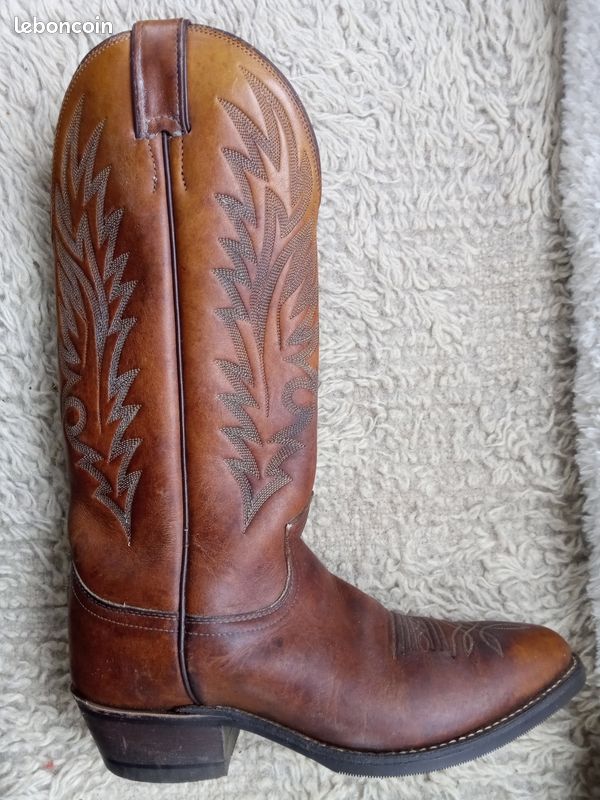 Bottes Western Justin Homme – Marron, Taille 9.5 D, Neuves Sans Boîte