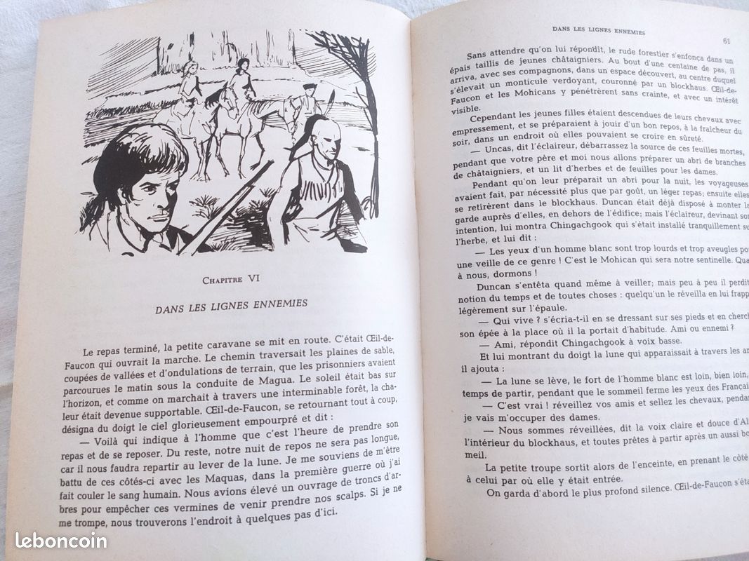 Livre ancien Le dernier des Mohicans (image 4)